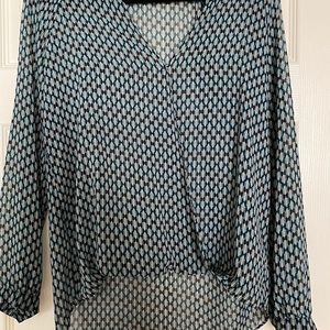 Forever 21 printed blouse